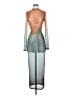 Assorted Brands Graphic Teal Cocktail Dress Size S - photo 1