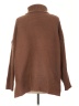 Unbranded 100% Acrylic Brown Turtleneck Sweater Size L - photo 2
