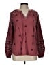 Westbound 100% Rayon Burgundy Long Sleeve Blouse Size L - photo 1
