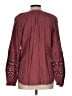 Westbound 100% Rayon Burgundy Long Sleeve Blouse Size L - photo 2