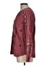 Westbound 100% Rayon Burgundy Long Sleeve Blouse Size L - photo 5