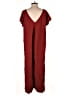 LOFT Beach Solid Red Jumpsuit Size M - photo 2