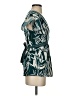BCBGMAXAZRIA Teal Short Sleeve Blouse Size XS - photo 4