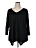Forgotten Grace Black 3/4 Sleeve Top Size 1X - photo 1