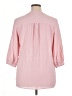 Unbranded 100% Polyester Pink 3/4 Sleeve Blouse Size XL - photo 2