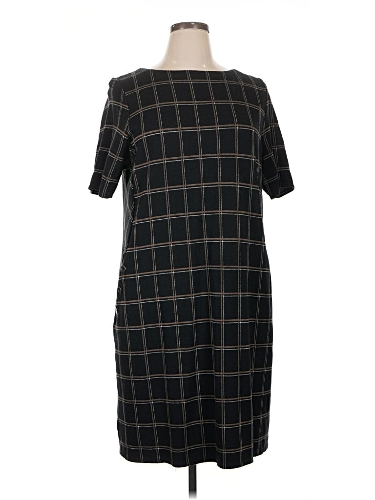 Pre-owned Jjill Casual Dress In Black