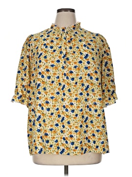 Shein Curve Short Sleeve Blouse