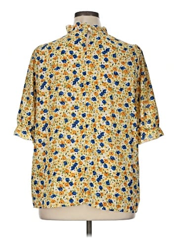 Shein Curve Short Sleeve Blouse (view 2)