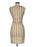Boohoo Stripes Tan Casual Dress Size 8 (tall) - photo 2