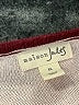 Maison Jules Stripes Burgundy Pullover Sweater Size XL - photo 7