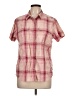 Eddie Bauer Plaid Pink Short Sleeve Button-Down Shirt Size L - photo 1