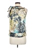 I.N. San Francisco 100% Polyester Teal Sleeveless Blouse Size M - photo 2