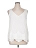 Everleigh 100% Rayon White Sleeveless Blouse Size XL - photo 1