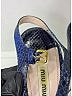 Miu Miu Blue Snakeskin Heels Size EU 40 1/2 - photo 3