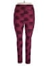 Lularoe Print Burgundy Leggings Size 2X (TC2) - photo 1