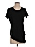 Madewell 100% Cotton Solid Black Knot-Front Tee Size S - photo 1