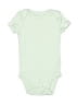 Carter's 100% Cotton Solid Green Short Sleeve Onesie Size Newborn - photo 1