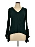 1.State 100% Rayon Green Long Sleeve Blouse Size L - photo 1