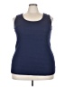 Woman Within 100% Cotton Blue Active Tank Size 22 - 24 - photo 1