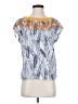 THML Blue Short Sleeve Blouse Size S - photo 1