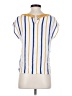 THML Blue Short Sleeve Blouse Size S - photo 2