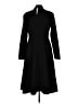 Unbranded Solid Black Casual Dress Size L - photo 2