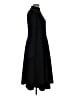 Unbranded Solid Black Casual Dress Size L - photo 4