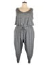 LIVI Stripes Gray Jumpsuit Size 22 Plus - photo 1