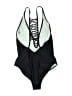 Venus Solid Black One Piece Swimsuit Size 8 - photo 2