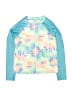 Wonder Nation Teal Rash Guard Size 10 - 12 - photo 1