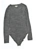 Madewell Gray V-Neck Full-Coverage Bodysuit Size M - photo 1