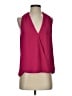 Krisa Burgundy Sleeveless Blouse Size S - photo 1