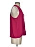 Krisa Burgundy Sleeveless Blouse Size S - photo 4