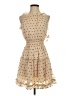 Storia 100% Polyester Polka Dots Tan Cocktail Dress Size S - photo 1