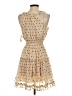 Storia 100% Polyester Polka Dots Tan Cocktail Dress Size S - photo 2