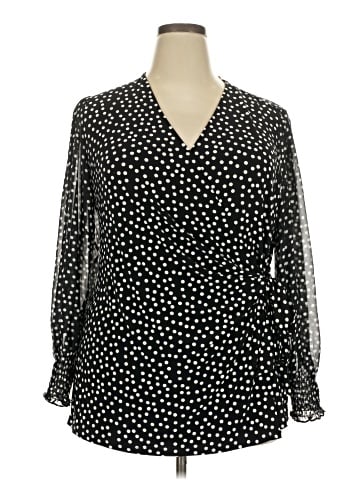 Anne Klein Long Sleeve Blouse (view 1)