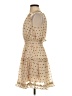 Storia 100% Polyester Polka Dots Tan Cocktail Dress Size S - photo 5