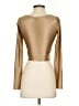 Babaton Metallic Gold Long Sleeve Top Size XS - photo 2