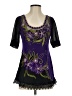 Assorted Brands Purple Short Sleeve Blouse Size 3 - photo 1