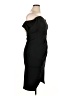 Boohoo Solid Black Cocktail Dress Size 14 - photo 4