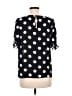 CeCe Polka Dots Black Short Sleeve Blouse Size M - photo 2