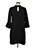 Perceptions Solid Black Casual Dress Size 10 - photo 1