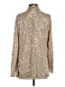 Main Strip Metallic Gold Blazer Size S - photo 2