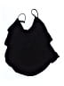 Aqua Green Solid Black Swimsuit Top Size L - photo 1