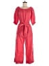 Joie 100% Linen Solid Red Jumpsuit Size M - photo 1