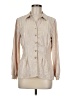 Adrienne Vittadini 100% Polyester Metallic Ivory Long Sleeve Blouse Size M - photo 1