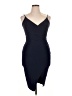 Missguided Solid Blue Cocktail Dress Size 14 - photo 1
