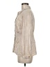 Adrienne Vittadini 100% Polyester Metallic Ivory Long Sleeve Blouse Size M - photo 5