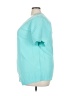 Unbranded 100% Polyester Teal Short Sleeve Top Size 22 (estimated) - photo 5