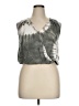 Unbranded 100% Viscose Gray Sleeveless Blouse Size XL - photo 1